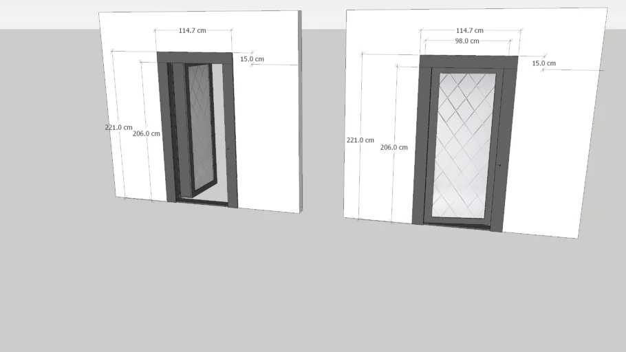 Pintu Rahasia dengan Cermin Bevel