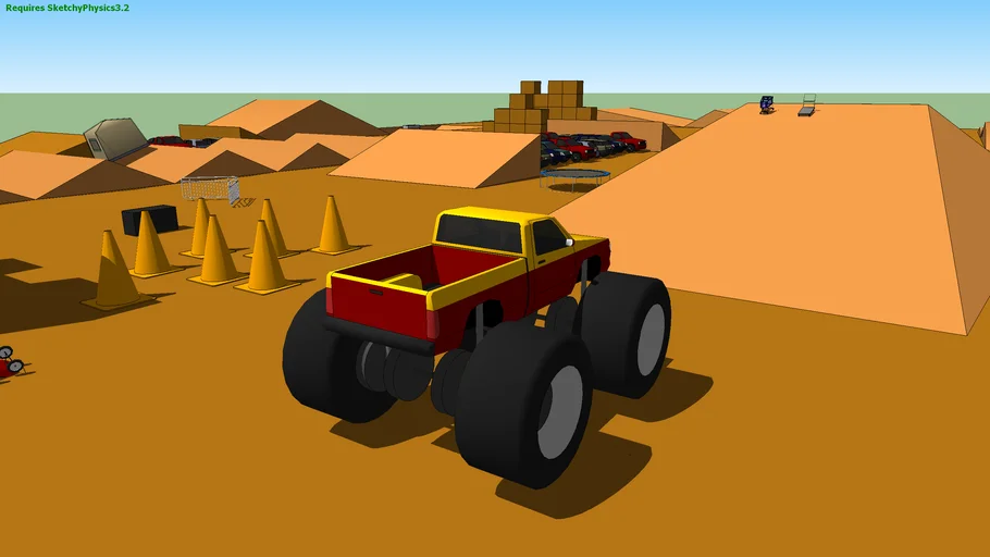 Monster truck (Requires SketchyPhysics3.2)