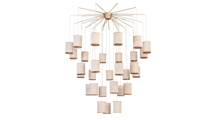 Lustre Cascata Delfos 30 Lâmpadas