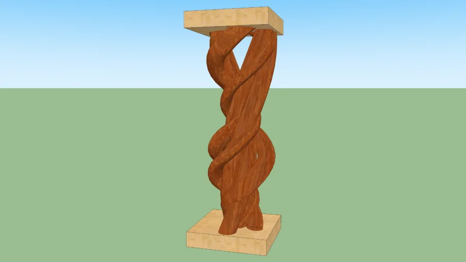 Wood Column Twisting