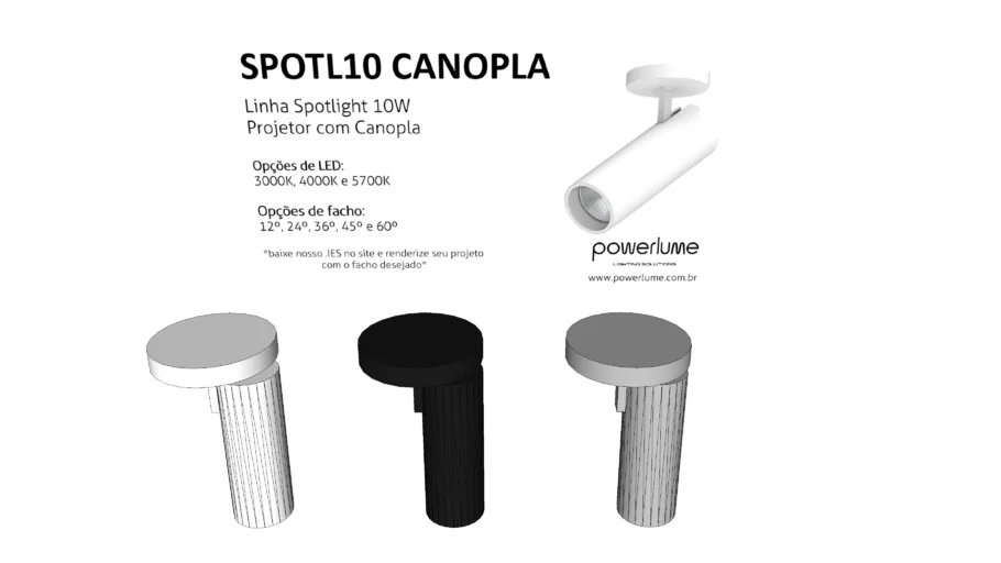 Spotlight para Trilho Eletrificado 10W