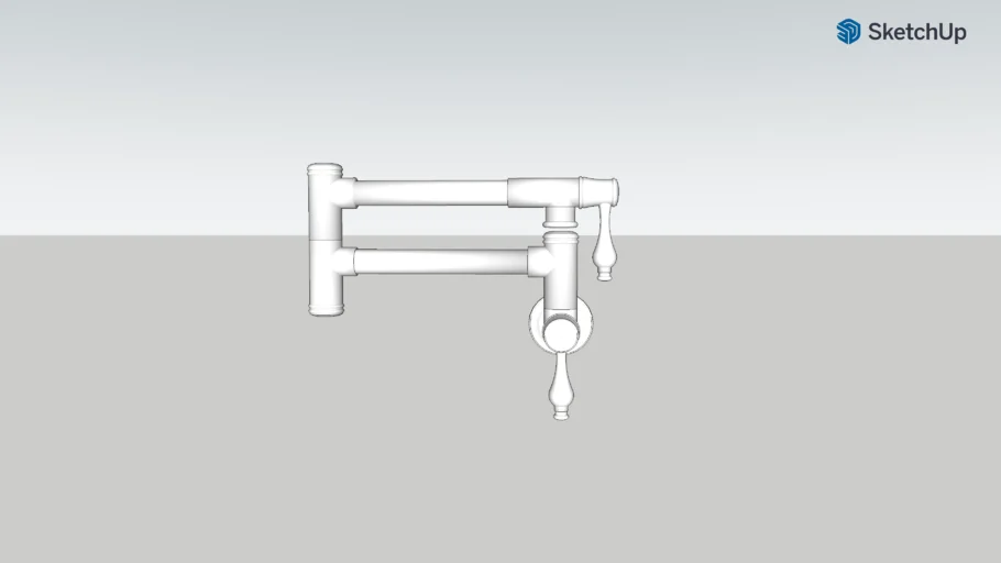 California Faucets - Davoli Pot Filler - Dual Handle Wall Mount - 61 Series