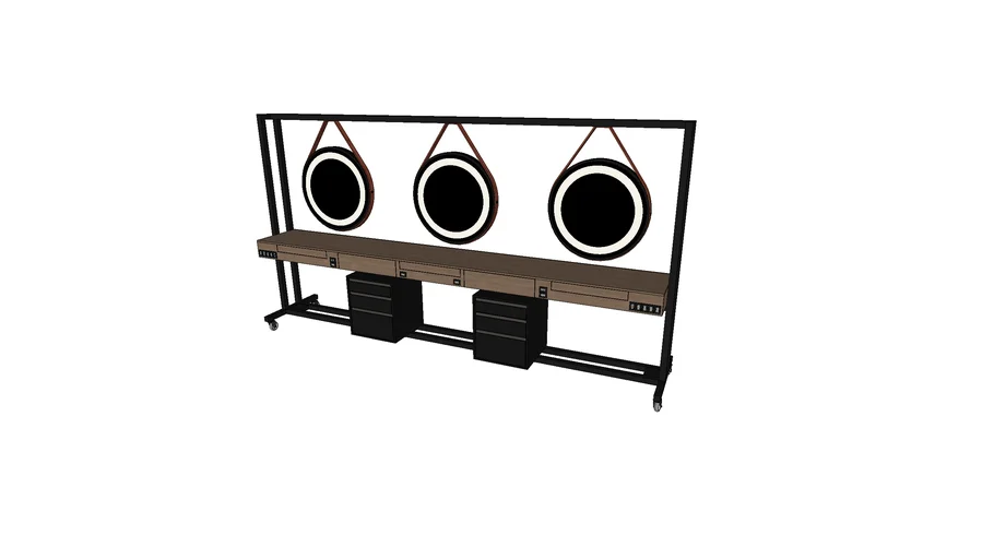 3 position beauty brow bar